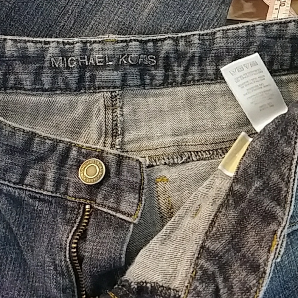MK Michael Kors Womens Jeans sz 4 B22 Metal back pocket logo - Picture 6 of 15